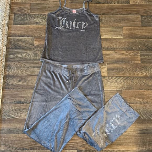 Juicy Couture Other - Crushed Velvet Bling Juicy Couture Pajama Set